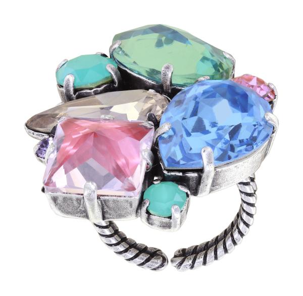 Pastel Multi - Afternoon Tea de Luxe - Konplott ring